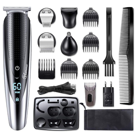 HATTEKER  Hair Clipper for Men Rechargeable razor 5 in 1 RFC-598