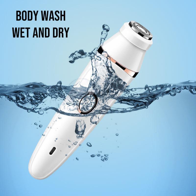 Electric Epilator For Women 7 in 1  Hair Remover Body Area Facial/Nose/Eyebrow/ /Leg/Armpit Shaver Rechargeable Waterproof - HATTEKER