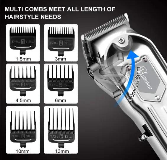 Hatteker Hair Clipper Trimmer Cordless USB Rechargeable - HATTEKER