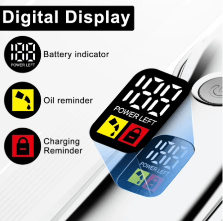 Hatteker Set Hair Clipper Professional Cutter Set Metal Electric Cordless Hair Trimmer LCD Display Hairdressing - HATTEKER