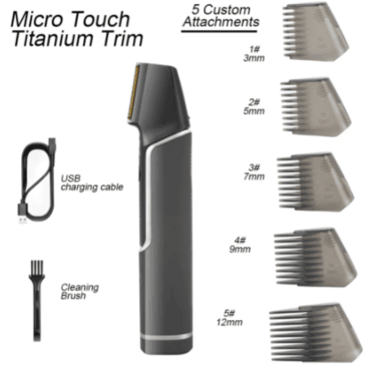 Hatteker Retractable men's shaver portable Body Hair trimmer - HATTEKER